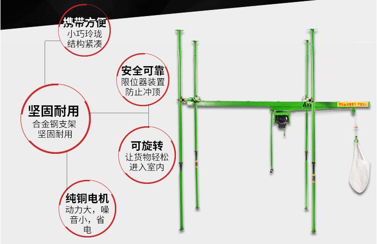 直滑式四立柱室内吊运机