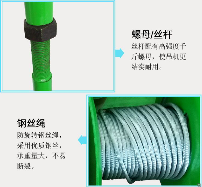 千金螺母、钢丝绳
