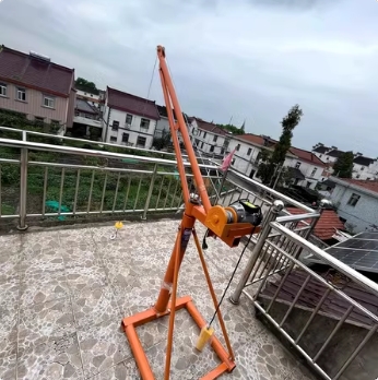 200公斤家用小吊机楼顶吊装