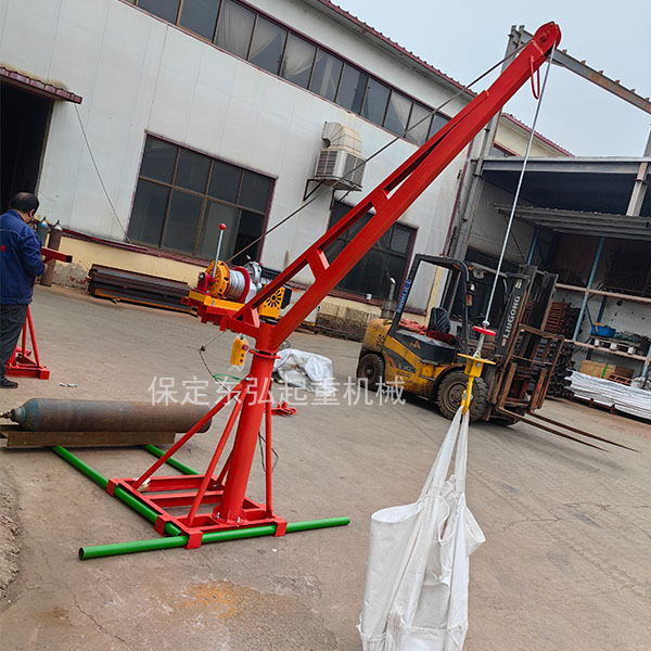 500公斤小型家用吊粮机简易吊沙机