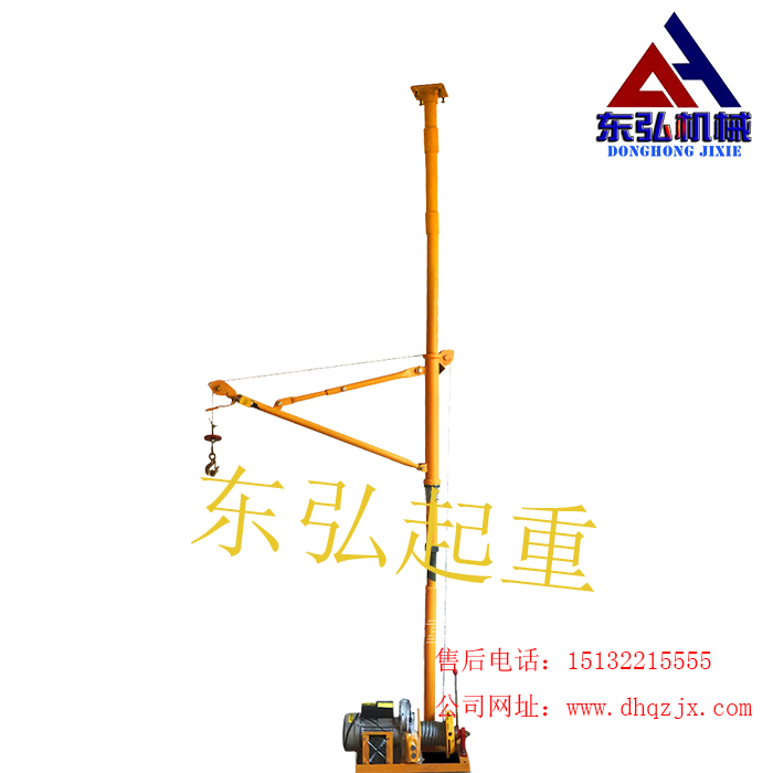 东弘起重，现在高层楼房也在使用小吊机装潢，吊运物件，上料等，这说明了吊运机适用特别广泛